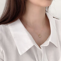 Promise Sunshine Crystal 925 Sterling Silver Necklace