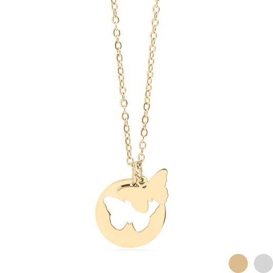18K Gold PVD Butterfly Cutout Necklace