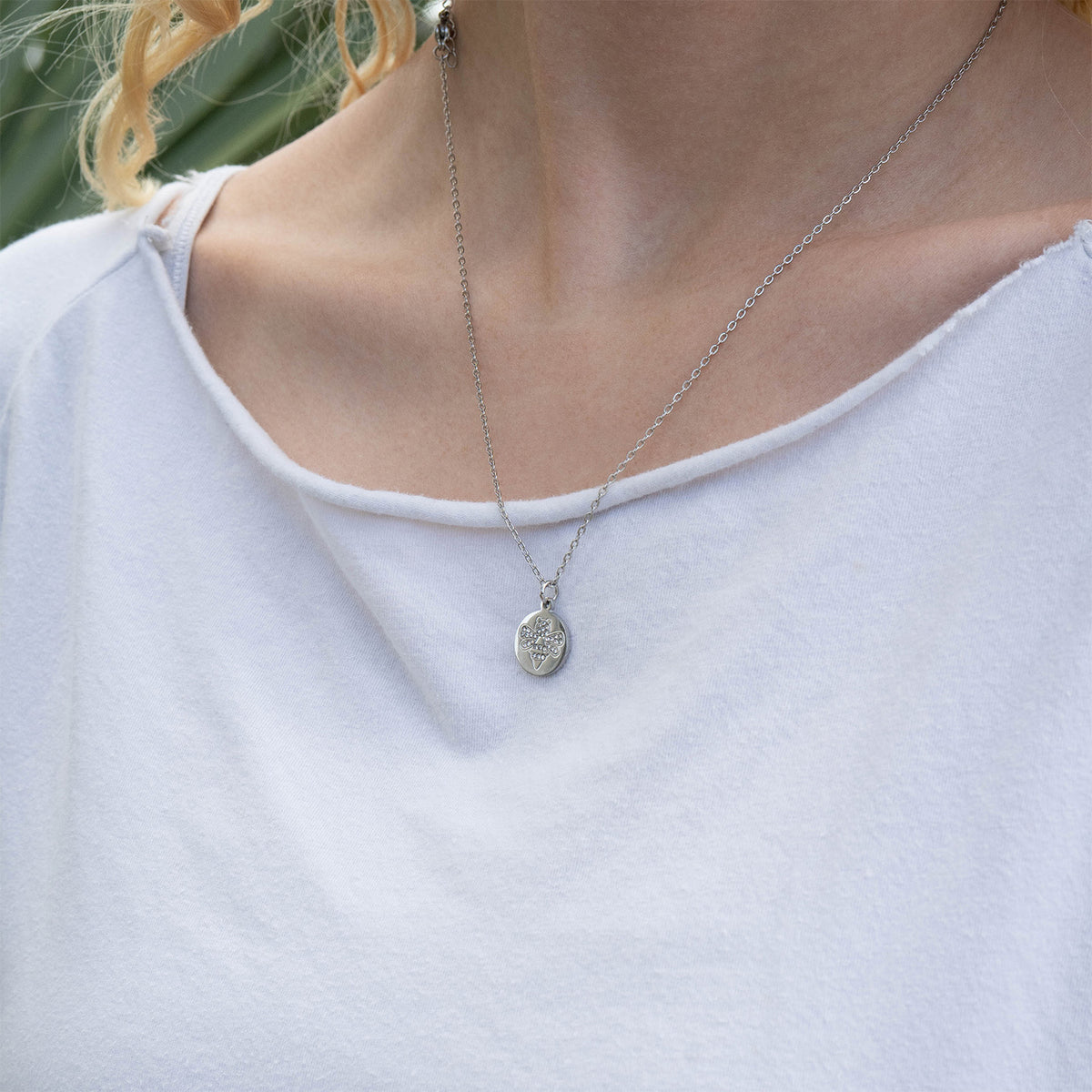 18K Gold PVD Bee Pendant Necklace