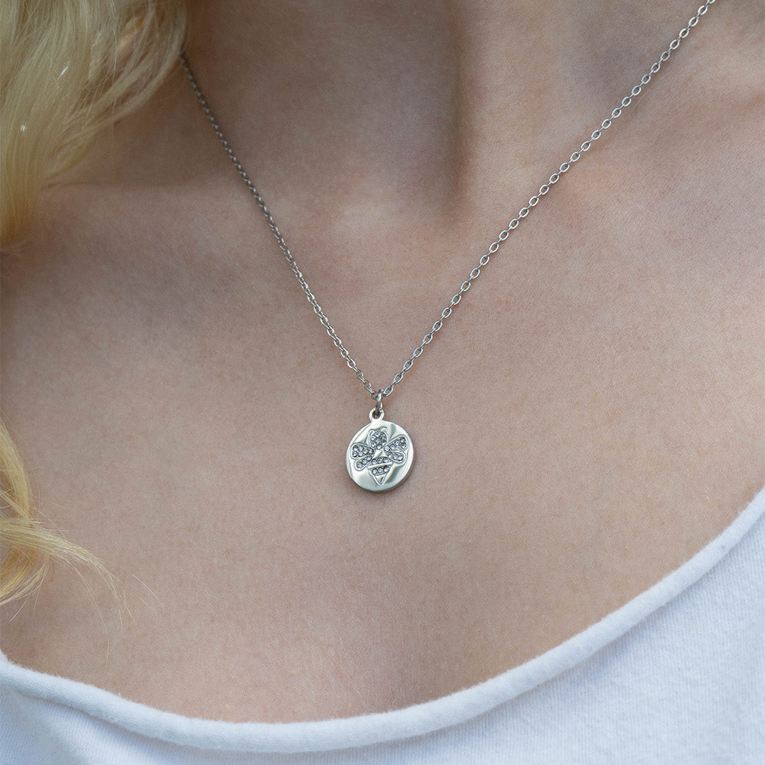 18K Gold PVD Bee Pendant Necklace