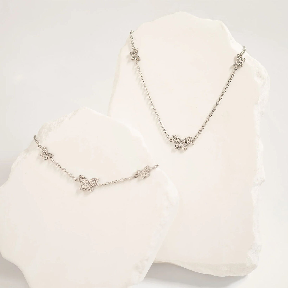 18K Gold Butterfly Necklace