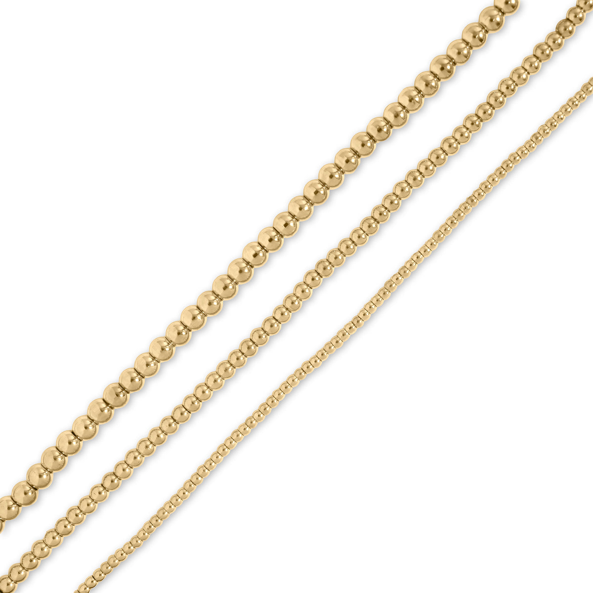 18K Gold PVD Beaded Necklace