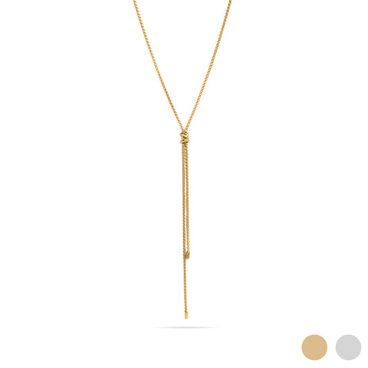 18K Gold PVD Bolo Necklace