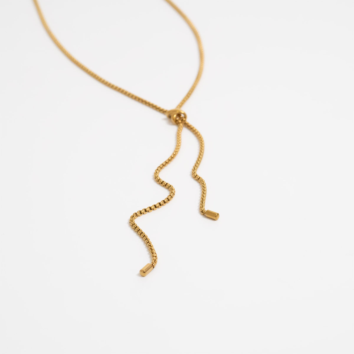 18K Gold PVD Bolo Necklace