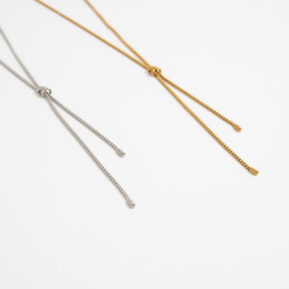 18K Gold PVD Bolo Necklace