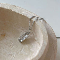 Irregular Peanut Shell 925 Sterling Silver Necklace