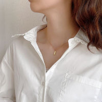 Irregular Peanut Shell 925 Sterling Silver Necklace
