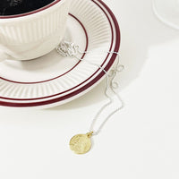 Portrait Coin Necklace in 925 Sterling Silver
