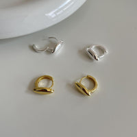 Olive Fruit 925 Sterling Silver Hoop Earrings