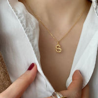Letter A-Z 925 Sterling Silver Necklace