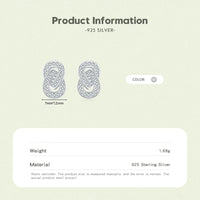 Sterling Silver Clear Stud Earrings