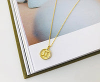 Gold Plated Cubic Zirconia Zodiac Necklace