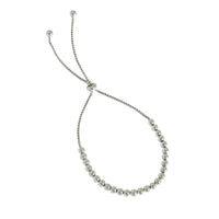 Adjustable Sterling Silver Bead Bracelet