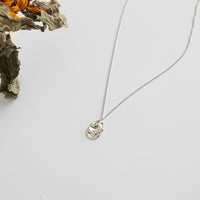 Sterling Silver Irregular Texture Necklace