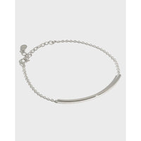 Sterling Silver Minimalist Bar Bracelet