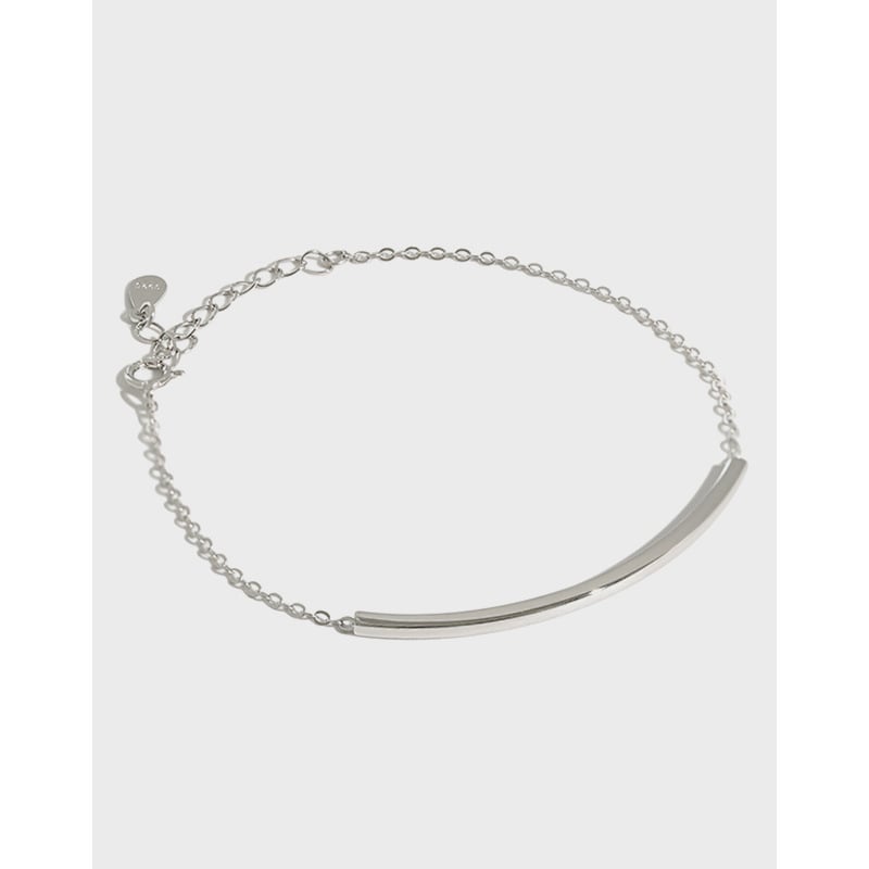 Sterling Silver Minimalist Bar Bracelet