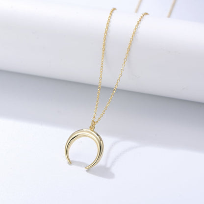 Gold Plated Sterling Silver Moon Choker Necklace