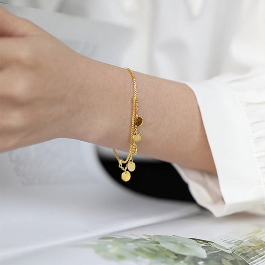 Gold Plated Tassel Bracelet