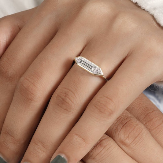 D Color VVS1 Moissanite Engagement Ring