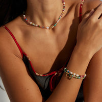 Gold Plated Sterling Silver Ammolite Bracelet
