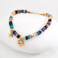 Gold Plated Sterling Silver Ammolite Bracelet
