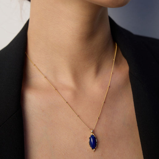 Sterling Silver Lapis Lazuli Necklace