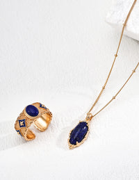 Sterling Silver Lapis Lazuli Necklace