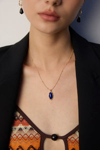 Sterling Silver Lapis Lazuli Necklace