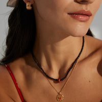 Black Agate Gothic Choker Necklace