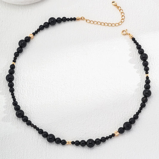 Sterling Silver Black Onyx Necklace
