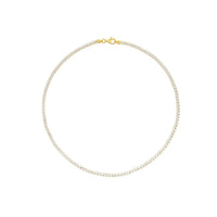 Dainty Flat Mariner Choker Necklace in 3mm Sterling Silver