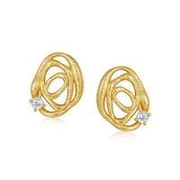 Sterling Silver Rose Topaz Earrings