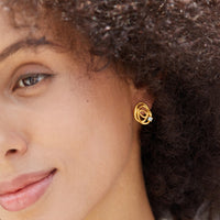 Sterling Silver Rose Topaz Earrings