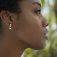 Sterling Silver Day and Night Drops Earrings