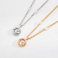 Sterling Silver Mother of Pearl Necklace