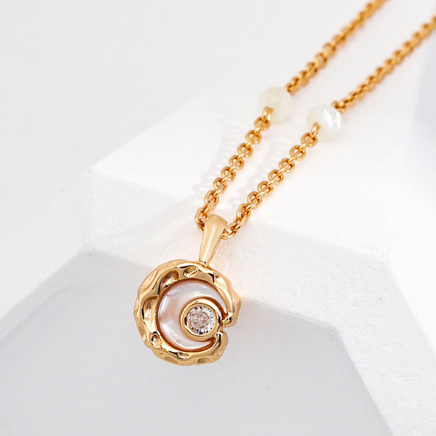Sterling Silver Mother of Pearl Necklace