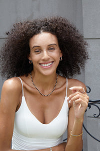 Natural Onyx Bead Choker Necklace