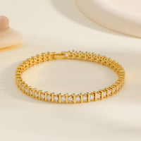 18K Gold Plated Sterling Silver Moissanite Bracelet