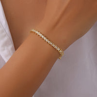 18K Gold Plated Sterling Silver Moissanite Bracelet