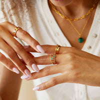 Gold Plated Cross Twist Ring
