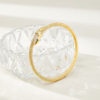 Sterling Silver Snake Open Bracelet