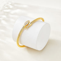 Sterling Silver Snake Open Bracelet