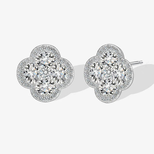 Sterling Silver Clover Earrings