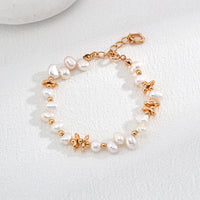 Sterling Silver Freshwater Pearl Cluster Bracelet