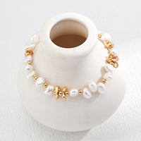 Sterling Silver Freshwater Pearl Cluster Bracelet