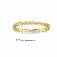 Moissanite Sterling Silver Bracelet