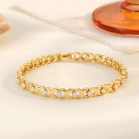 Moissanite Sterling Silver Bracelet