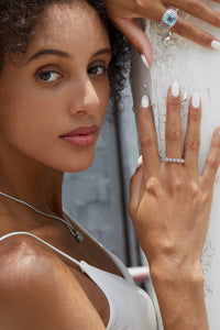 Natural Topaz Stellar Trail Ring