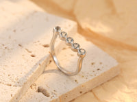 Natural Topaz Stellar Trail Ring