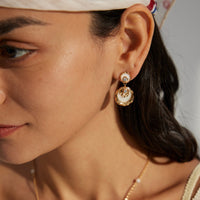 Mother of Pearl French Earrings in Sterling Silver